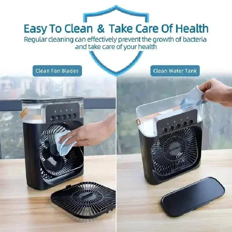 3 in 1 Air Conditioner + Humidifier + LED Light