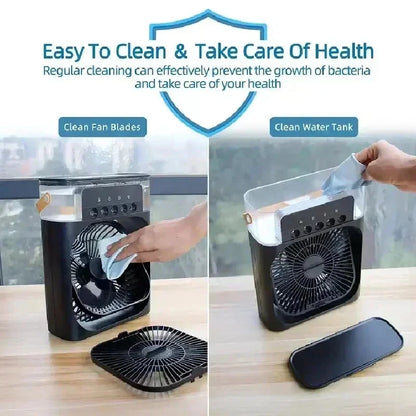 3 in 1 Air Conditioner + Humidifier + LED Light