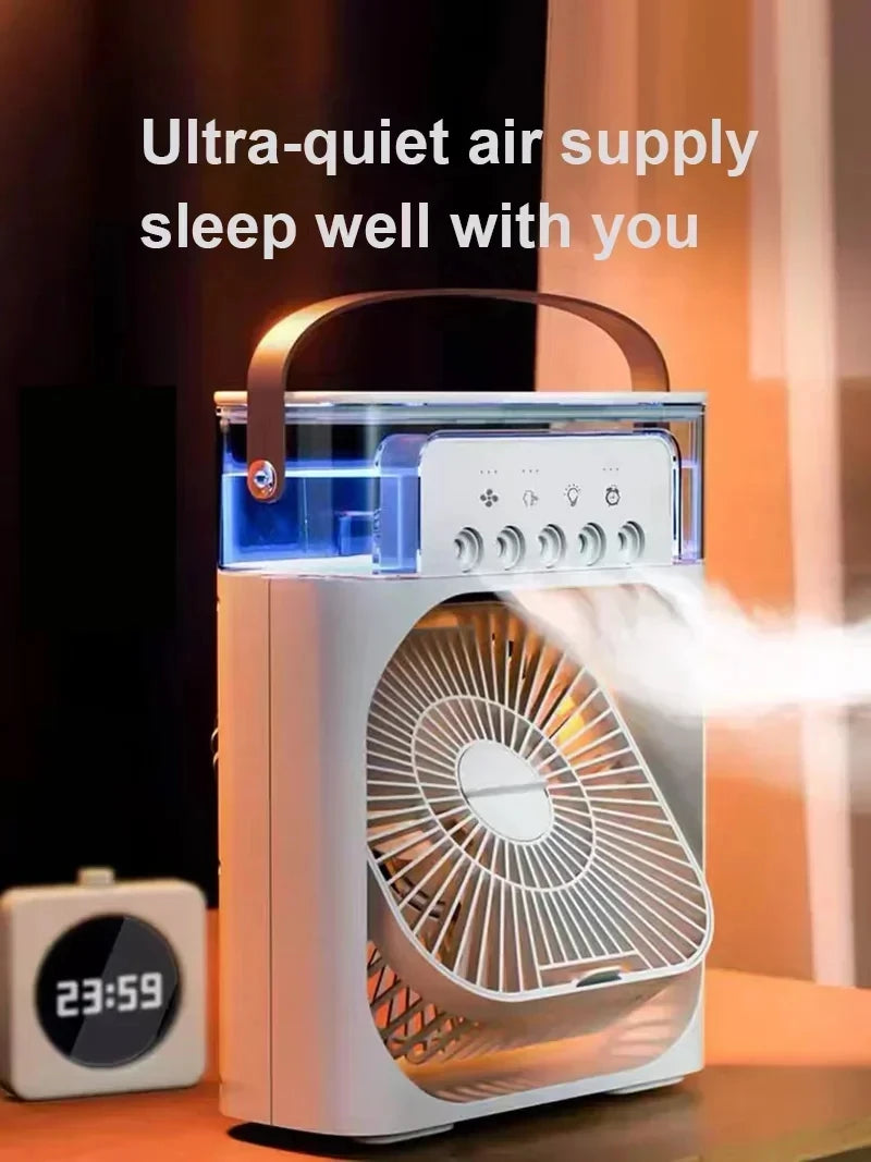 3 in 1 Air Conditioner + Humidifier + LED Light