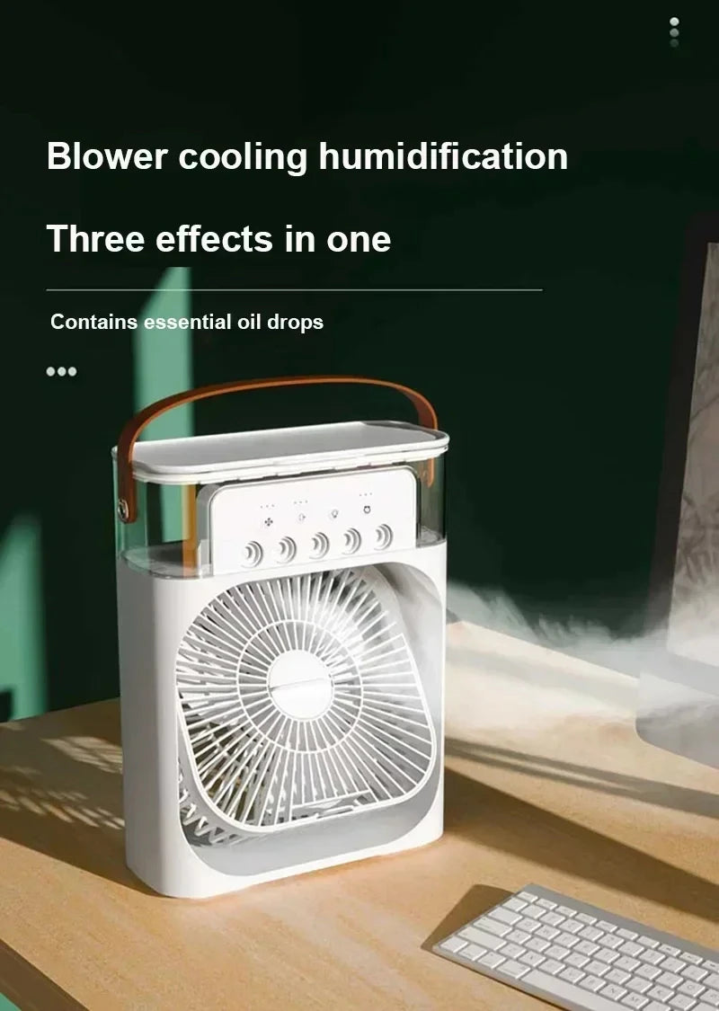 3 in 1 Air Conditioner + Humidifier + LED Light