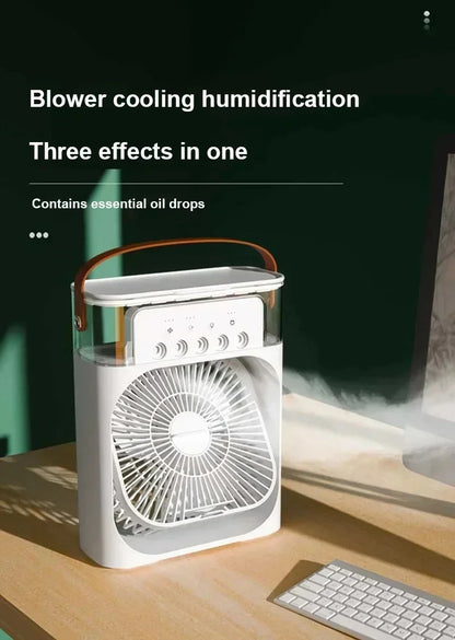3 in 1 Air Conditioner + Humidifier + LED Light